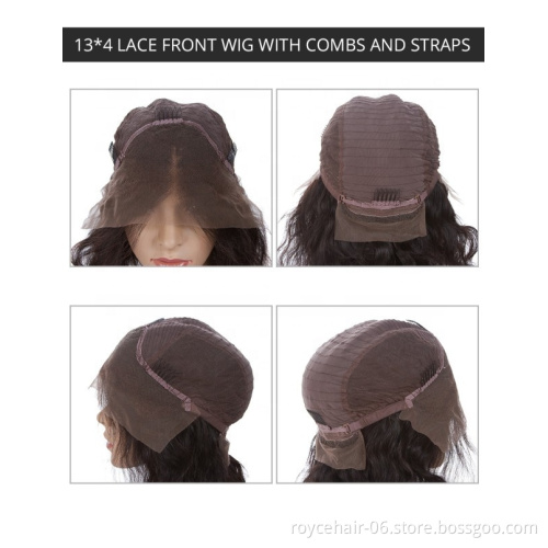 Raw Unprocessed Cambodian Invisible Hairline Front Swiss Lace Natural Color Human Hair Lace Wigs For Small Heads